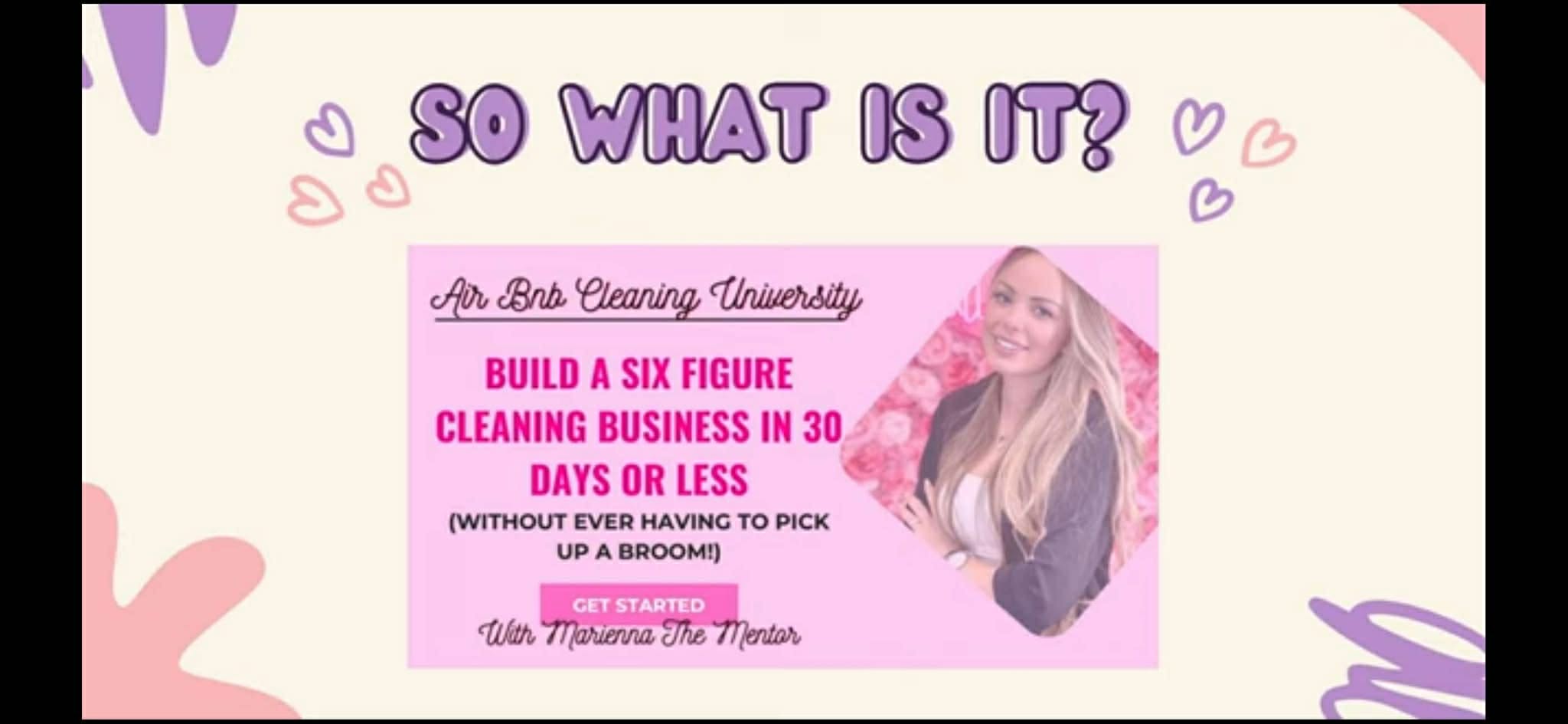 Air BnB Cleaning University - Build a Six Figure Cleaning Business in 30 Days or Less