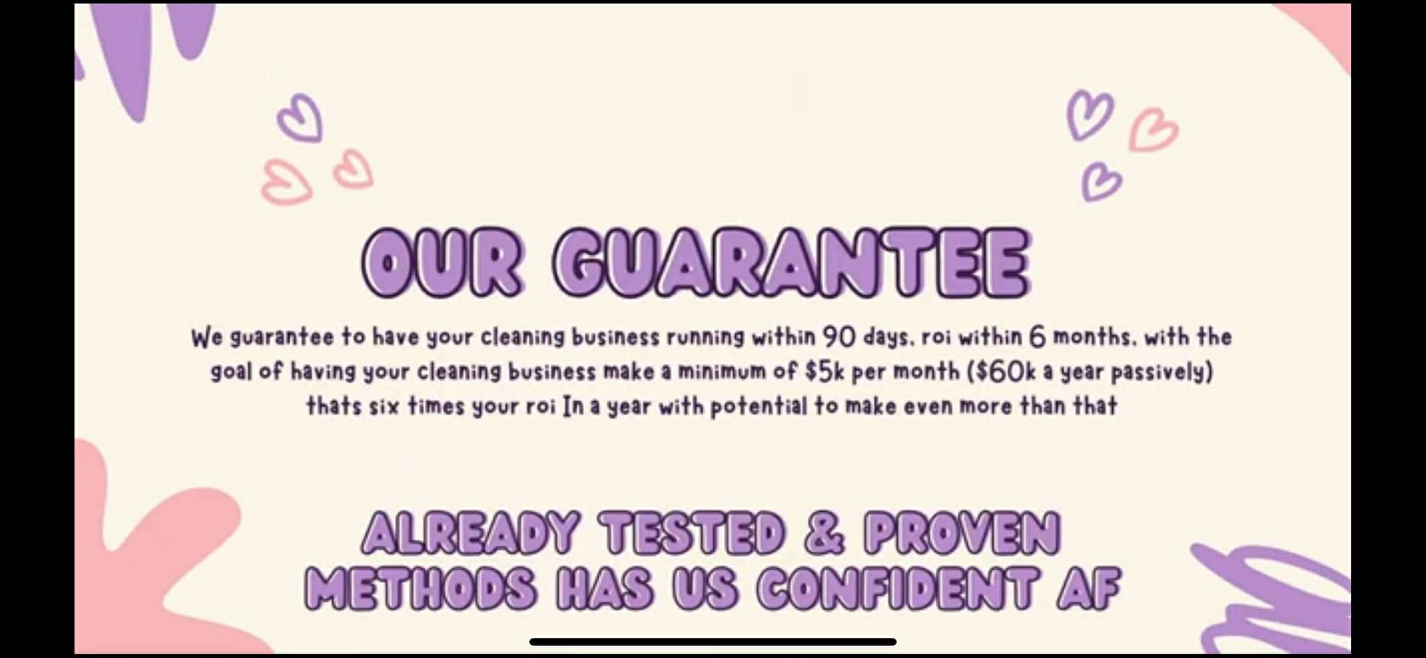 The Guarantee - ROI and business promises